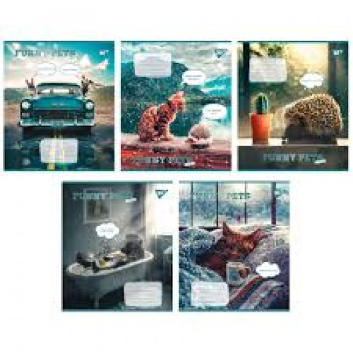 Зошит 60арк. клітинка Yes Funny pets