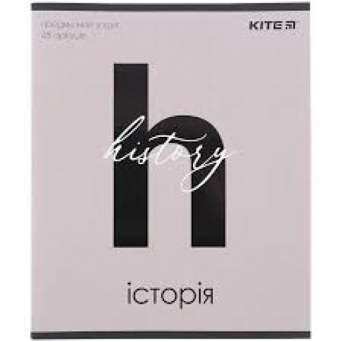 Зошит предметн. 48 арк., кл., софт т.УФ лак,Letters історія