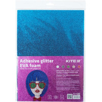 Фоаміран з гліттером на клейкій основі (5арк/5 кол), А4 Kite