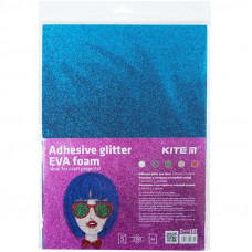 Фоаміран з гліттером на клейкій основі (5арк/5 кол), А4 Kite