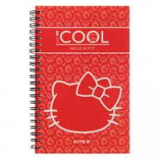 Блокнот А5 80арк спіраль бічна пласт обкладинка Kite Hello Kitty