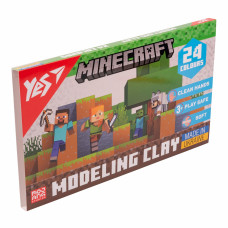 Пластилін YES, 24  кол., 480г "Minecraft"
