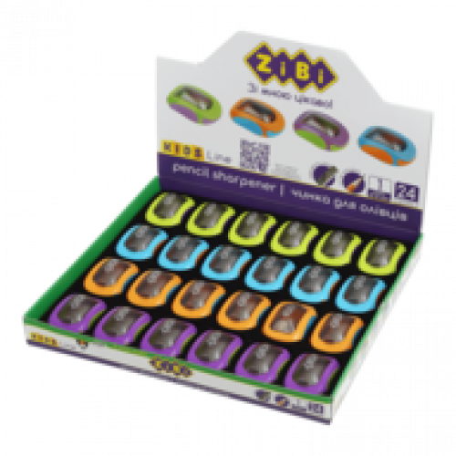 Чинка CAR з контейнером, 1 отв., пластик. корпус, асорті, KIDS Line