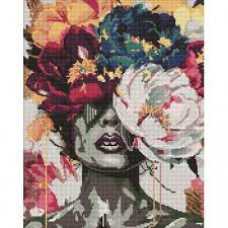 Набір з алмазною мозаїкою "Мрійливі півонії" 40х50см