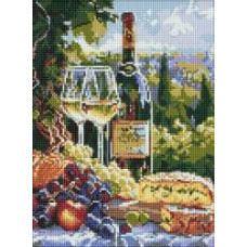 Набір з алмазною мозаїкою "Смак шардоне" 30х40см