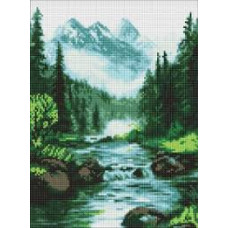 Набір з алмазною мозаїкою "Таємниче джерело" 30х40см
