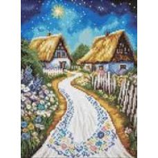 Набір з алмазною мозаїкою "Хатина" 30х40см