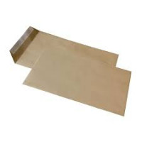 Конверт E4  КРАФТ з відривною стрічкою з розширенням 280*400*40мм