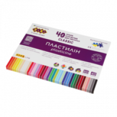 Пластилін Zibi KIDS Line CLASSIC 40 кольорів, 800г