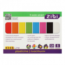 Пластилін ZiBi Kids Line   8 кол., 128 гр