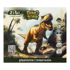 Пластилін ZiBi Kids Line DINO 10 кольорів, 160г
