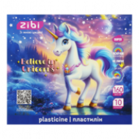 Пластилін ZiBi Kids Line UNICORN 10 кольорів, 160г