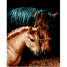 Картина за номерами "Пара коней", 40*50, ART Line