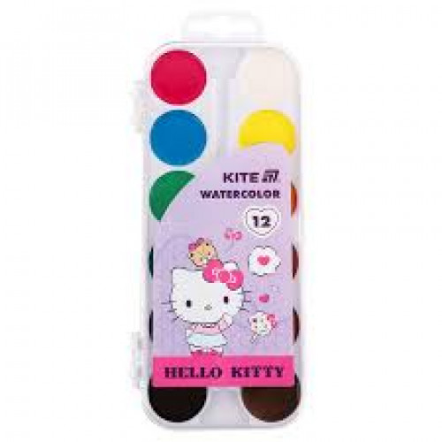 Акварель Kite Hello Kitty 12кол б/п