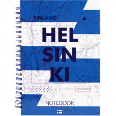 Книга  А5  96арк спіраль тверда обкл AXENT  Helsinki