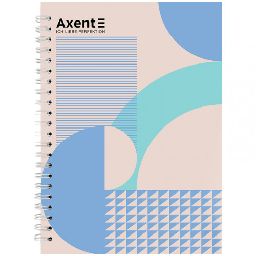 Книга  А5  96арк спіраль тверда обкл AXENT №20