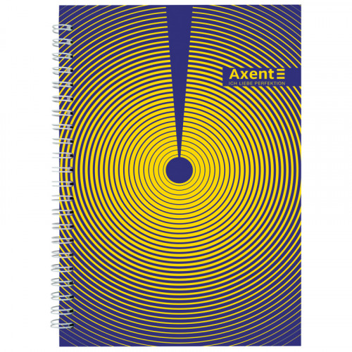 Книга  А5  96арк спіраль тверда обкл AXENT №31