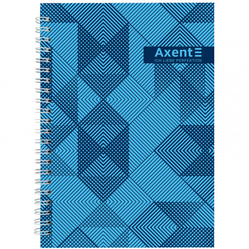 Книга  А5  96арк спіраль тверда обкл AXENT №33