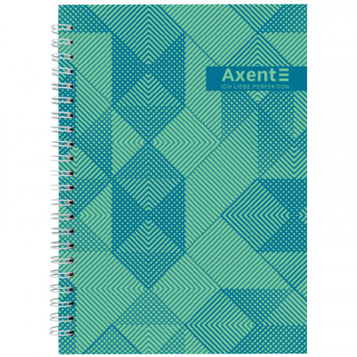 Книга  А5  96арк спіраль тверда обкл AXENT №34