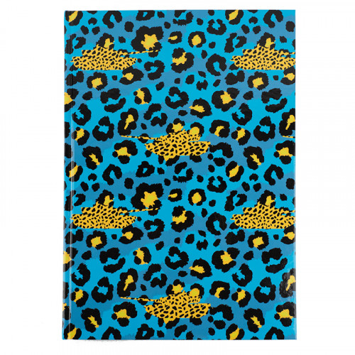 Книга обліку А4  96арк т/о # Axent Leopard, блакитна