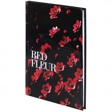 Книга записна тверда обкл. А5, 96 арк., кліт., Red fleur