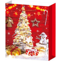 Пакет новор.; 310*400*120мм; 4 дизайни; арт. AG3564; ANGEL GIFTS