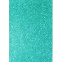 Фоаміран ЕВА SANTI м'ятний з голографічним гліттером, 200*300 мм, товщина 1,7 мм, АРКУШ !!!