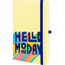 Блокнот діловий Optima MONDAY А5, 256стор., лінія, тверда обкл на гумці