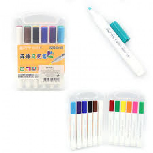 Маркери акрилові набір Aodemei 12шт.