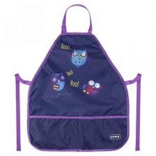 Фартух Kite 161 Owls + нарукавники, синій