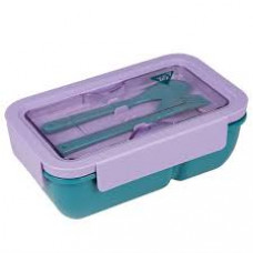 Контейнер Yes "Fusion" 850 мл, з приладдям, фіолетово-зелений