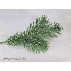 Гілка ялинкова зелена 3 гілочки 31см