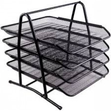 Лоток горизонтальний 4 в 1 металевий чорний 31*35*28.5