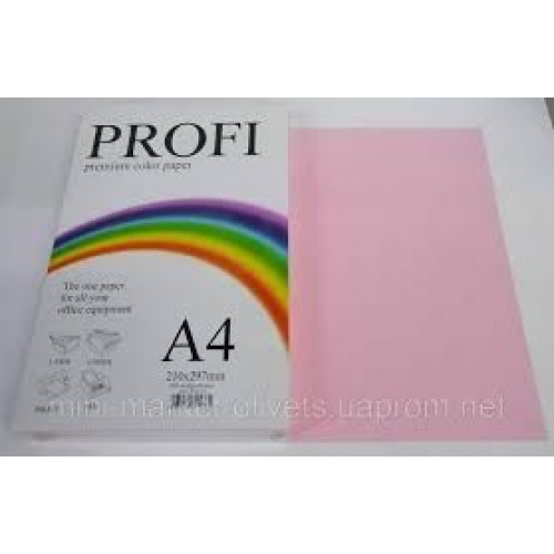 PROFI color папір офіс  A4 80г/м 500арк пастельн рожев Light Rose