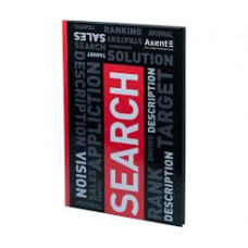 Книга обліку А4  80арк т/о #  AXENT Colors червона