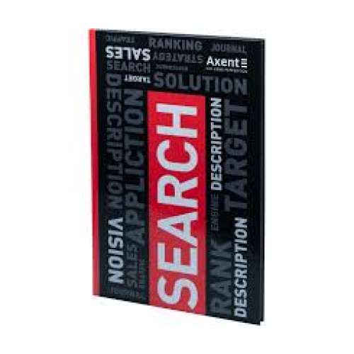 Книга обліку А4  80арк т/о #  AXENT Colors червона