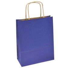 Пакет подар.; 310*420*120мм; синій крафт; ANGEL GIFTS