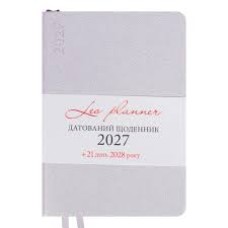 Щоденник діловий А5 Leo Planner датований 2027 "Binario", м'який, ліловий хамелеон, 368 сторінок