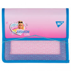 Папка для зошитів Yes  пласт. на резинці В5 "Barbie" рожевий