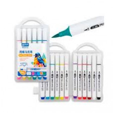 Маркери акрилові набір трикутні  Aodemei "Bird" 18шт., plastic box/етик.
