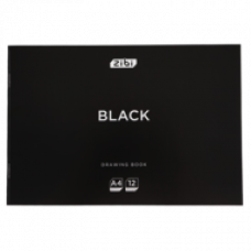 Альбом для малювання ZiBi Kids Line 12арк. 120 г/м2, на скобі BLACK