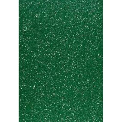 Фетр з глітером, зелений, 21*30см