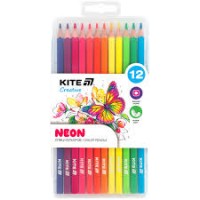 Олівці кольорові у пеналі, 12 шт., Kite Creative, Neon