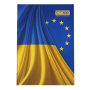 Книга канцелярська UKRAINE, 210х297 мм, 96 арк., клітинка,  офсет,тверда лам. обкладинка, асорті