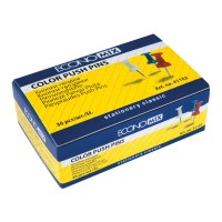 Кнопки-гвоздики 36шт цв Economix