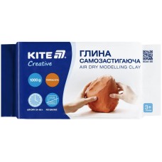 Глина самозастигаюча Kite Creative, теракотова, 1000 гр