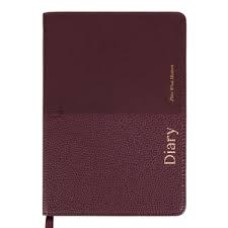 Щоденник діловий А5 Leo Planner датований 2027 "Royal", твердий, бордовий, 368 сторінок