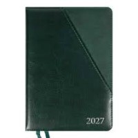 Щоденник діловий А5 Leo Planner датований 2027 "Whisky", твердий, зелений, 368 сторінок