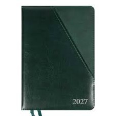 Щоденник діловий А5 Leo Planner датований 2027 "Whisky", твердий, зелений, 368 сторінок