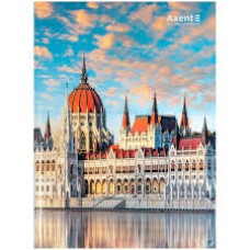 Книга записна А4-, 203*273 мм,96арк., кліт., City,  Budapest